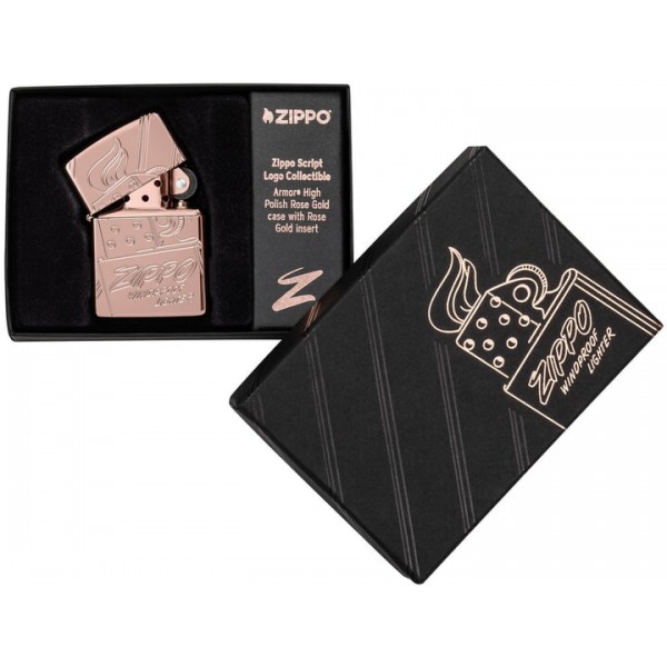 Запальничка колекційна лімітована Zippo MultiCut Script Collectible High Polish Rose (Zippo 48768)