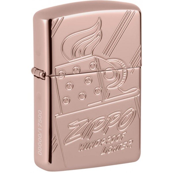 Запальничка колекційна лімітована Zippo MultiCut Script Collectible High Polish Rose (Zippo 48768)