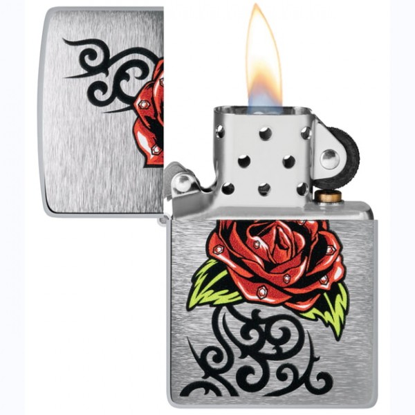 Запальничка Zippo 200 23FPF Rose Tattoo Design 48790