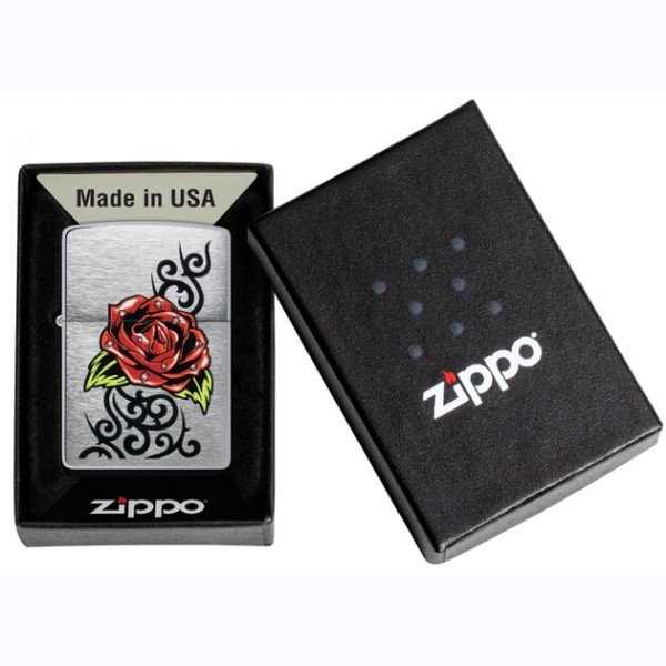 Запальничка Zippo 200 23FPF Rose Tattoo Design 48790