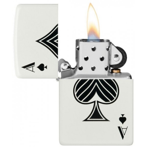 Запальничка Zippo Spade Біло-чорна (Zippo 48793)
