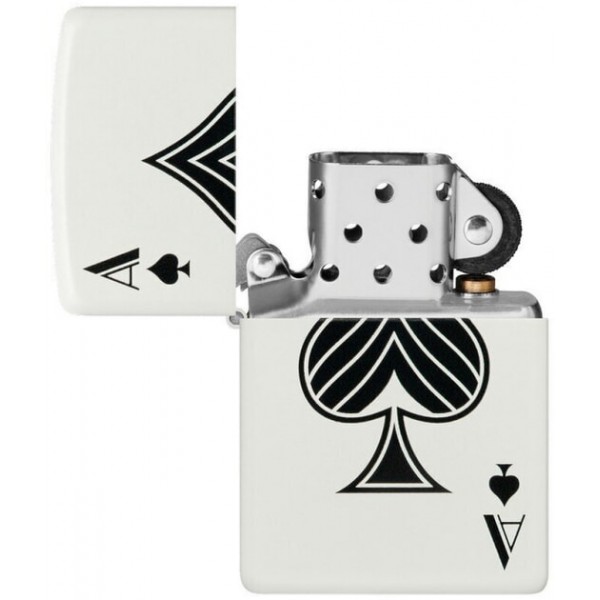 Запальничка Zippo Spade Біло-чорна (Zippo 48793)