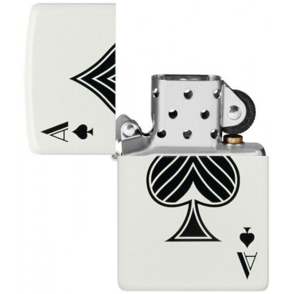 Запальничка Zippo Spade Біло-чорна (Zippo 48793)
