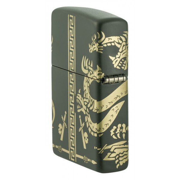 Запальничка Zippo Dragon Design Green Matte (48907zippo)