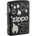 Запальничка Zippo гравірування Чорна (Zippo 48908)
