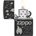 Запальничка Zippo гравірування Чорна (Zippo 48908)