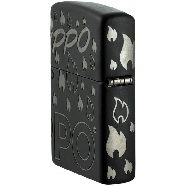 Запальничка Zippo гравірування Чорна (Zippo 48908)