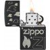Запальничка Zippo гравірування Чорна (Zippo 48908)
