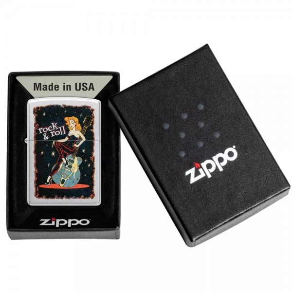 Запальничка бензинова ZIPPO Cool Chick Design, сатиновий хром (48930)