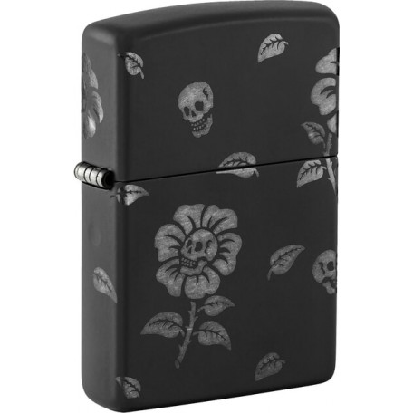 Запальничка Zippo гравірування Flower Skulls (Zippo 48931)