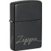 Запальничка Zippo Cursive Чорна матова (Zippo 48979)