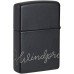 Запальничка Zippo Cursive Чорна матова (Zippo 48979)