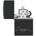 Запальничка Zippo Cursive Чорна матова (Zippo 48979)