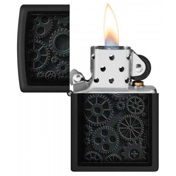 Запальничка Zippo Classic Steampunk Design Black Matte 48999