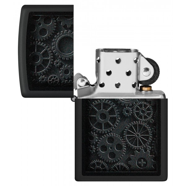 Запальничка Zippo Classic Steampunk Design Black Matte 48999