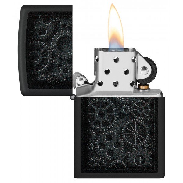 Запальничка Zippo Classic Steampunk Design Black Matte 48999