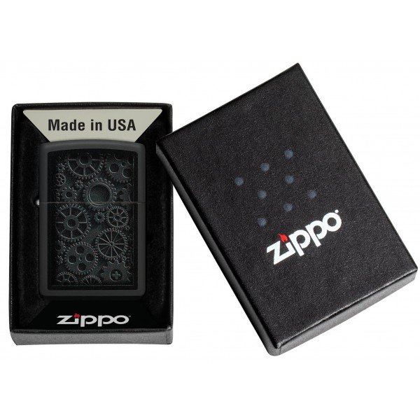 Запальничка Zippo Classic Steampunk Design Black Matte 48999