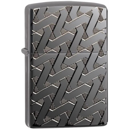  Запальничка Zippo 24095 Geometric Weave Design Armor Чорна (Zippo 49173)