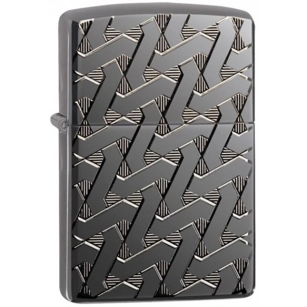  Запальничка Zippo 24095 Geometric Weave Design Armor Чорна (Zippo 49173)