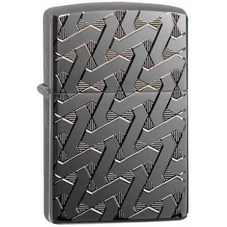  Запальничка Zippo 24095 Geometric Weave Design Armor Чорна (Zippo 49173)