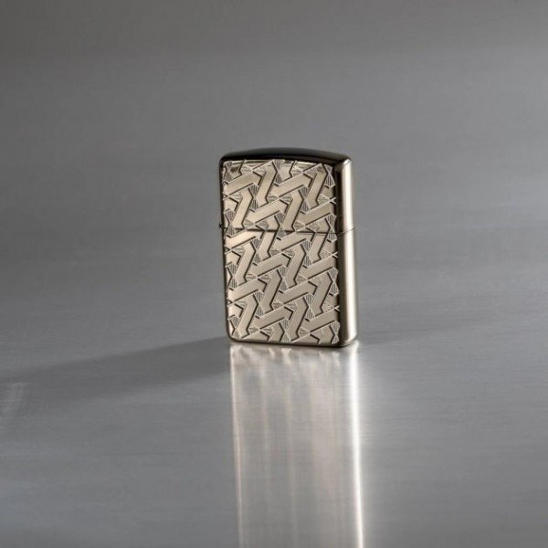  Запальничка Zippo 24095 Geometric Weave Design Armor Чорна (Zippo 49173)