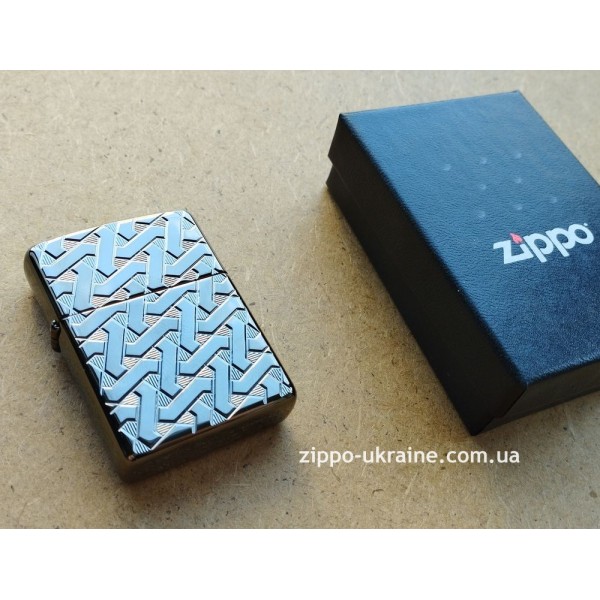 Зажигалка Zippo 24095 Geometric Weave Design Armor Черная (Zippo 49173)