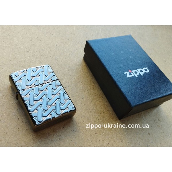 Зажигалка Zippo 24095 Geometric Weave Design Armor Черная (Zippo 49173)