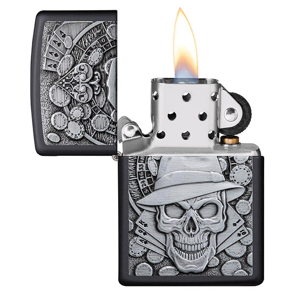 Запальничка Zippo 218 Gambling Skull (49183)