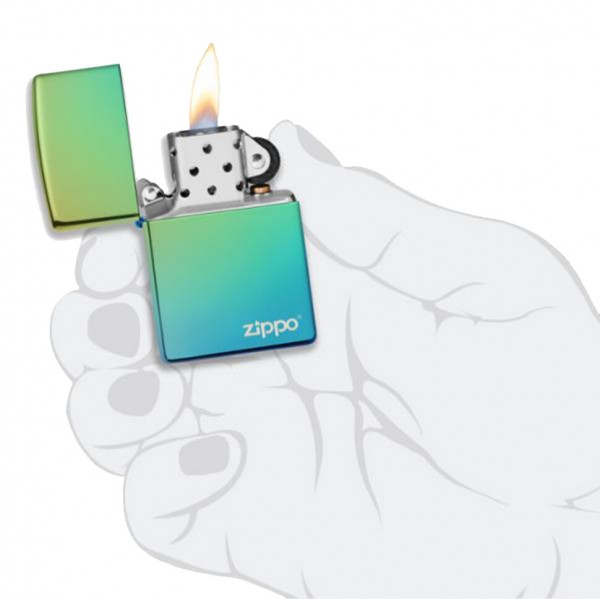 Запальничка Zippo Reg HP Teal Logo (49191ZL)