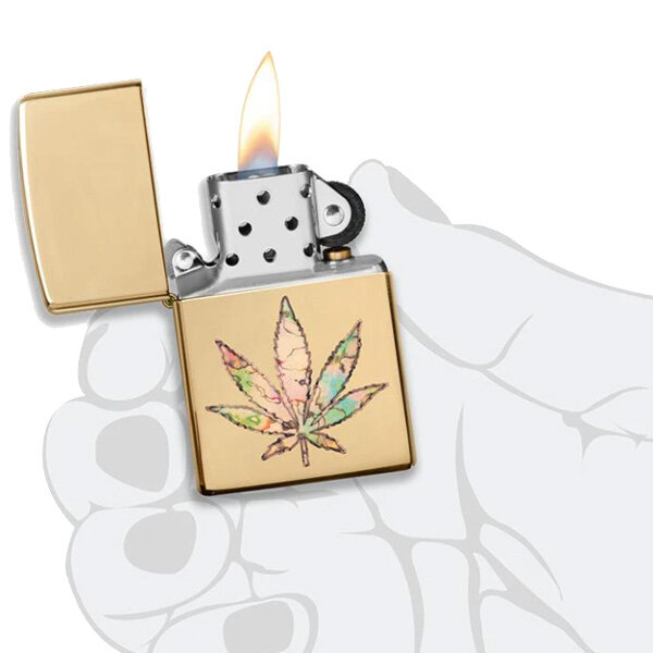 Запальничка Zippo 254b Pot Leaf Fusion Design (49240)