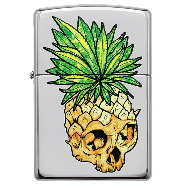 Запальничка Zippo 250 Leaf Skull Pineapple (49241)
