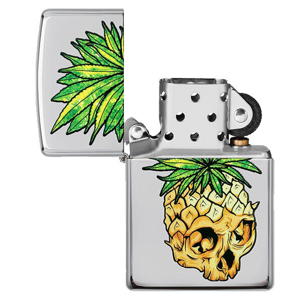 Запальничка Zippo 250 Leaf Skull Pineapple (49241)