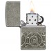 Запальничка бензинова армована Zippo Armor® Antique Silver Pattern Design MultiCut античне срібло, подарункова коробка (49290)