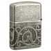Запальничка бензинова армована Zippo Armor® Antique Silver Pattern Design MultiCut античне срібло, подарункова коробка (49290)