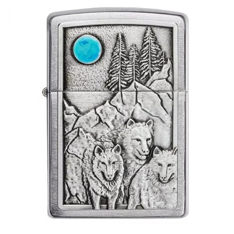 Запальничка ZIPPO 200 Wolf & Pack Emblem (49295)