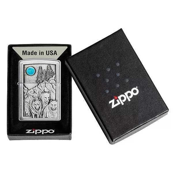 Запальничка ZIPPO 200 Wolf & Pack Emblem (49295)