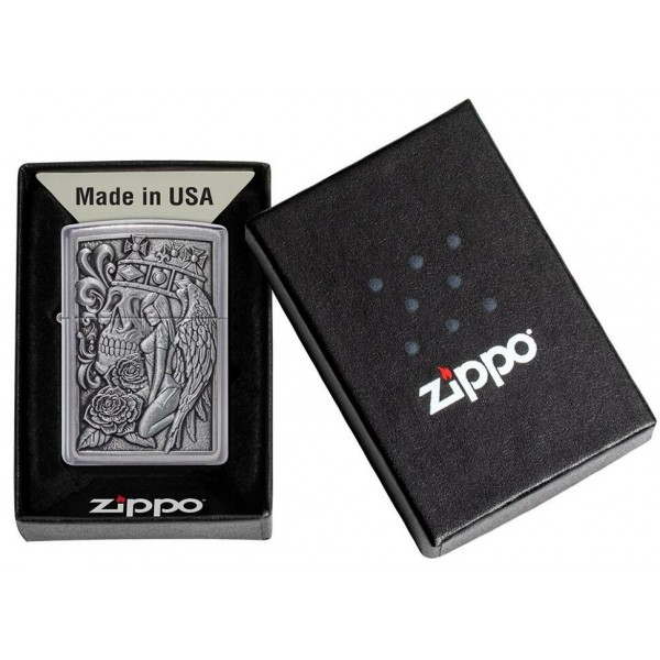 Запальничка Zippo 207 Skull And Angel Emblem (49442)