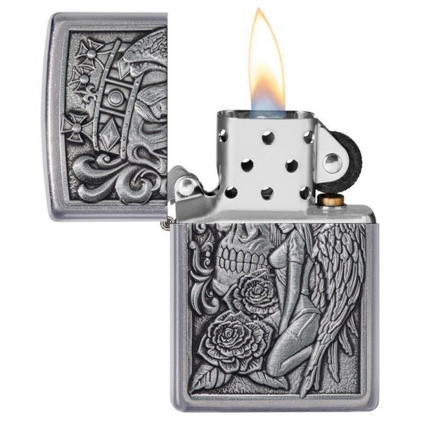 Запальничка Zippo 207 Skull And Angel Emblem (49442)