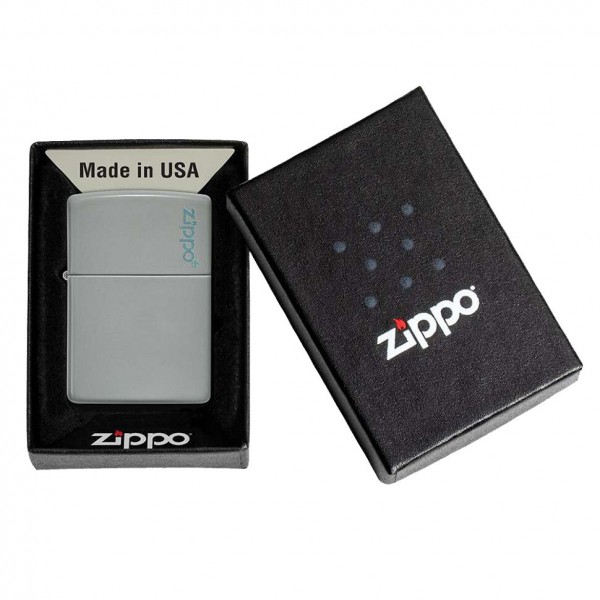 Запальничка Zippo 49452 Flat Grey Zippo Logo (49452ZL)