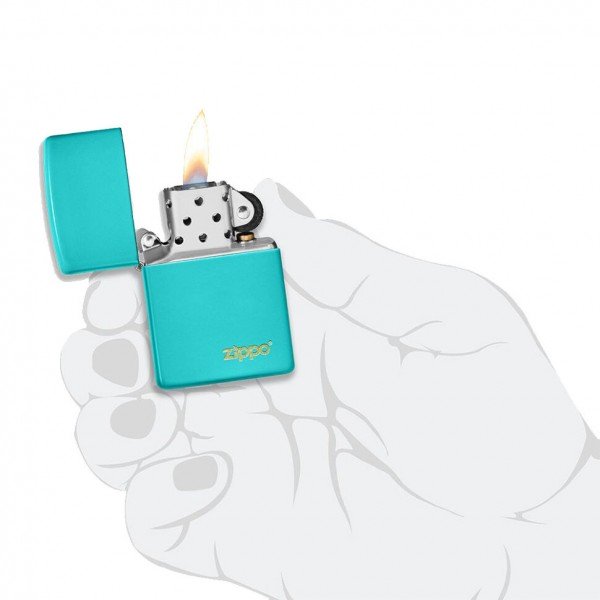 Запальничка Zippo 49454 Flat Turquoise Zippo Lasered (49454ZL)