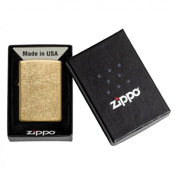 Запальничка Zippo Regular Tumbled Brass (49477)