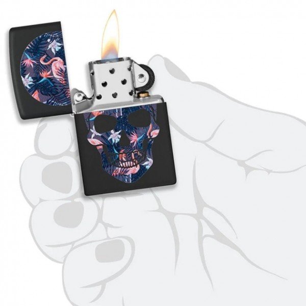 Запальничка Zippo Flamingo Skull Design 49771