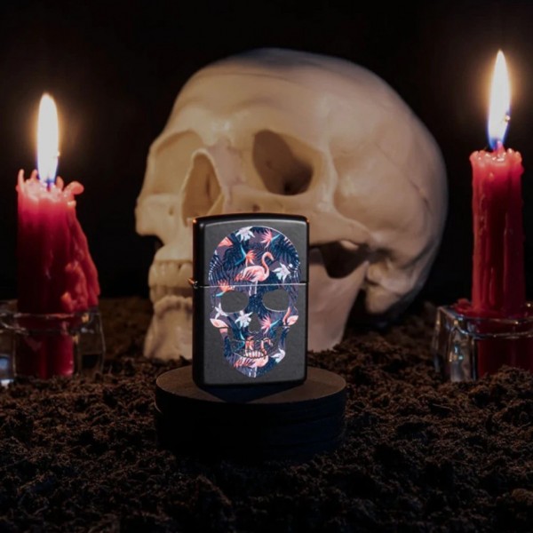 Запальничка Zippo Flamingo Skull Design 49771