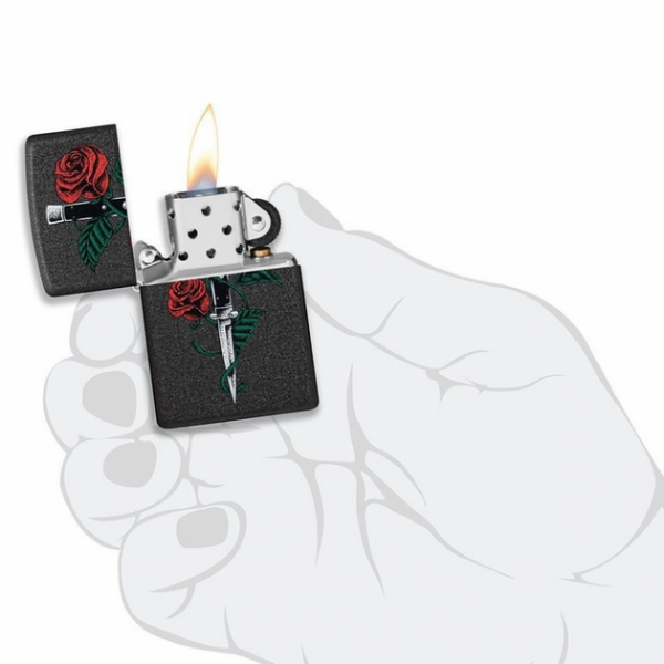 Запальничка Zippo 236 Rose Dagger Tattoo Design
