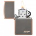 Запальничка Zippo Rustic Bronze Zippo Logo 49839ZL, зиппо лого