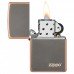 Запальничка Zippo Rustic Bronze Zippo Logo 49839ZL, зиппо лого