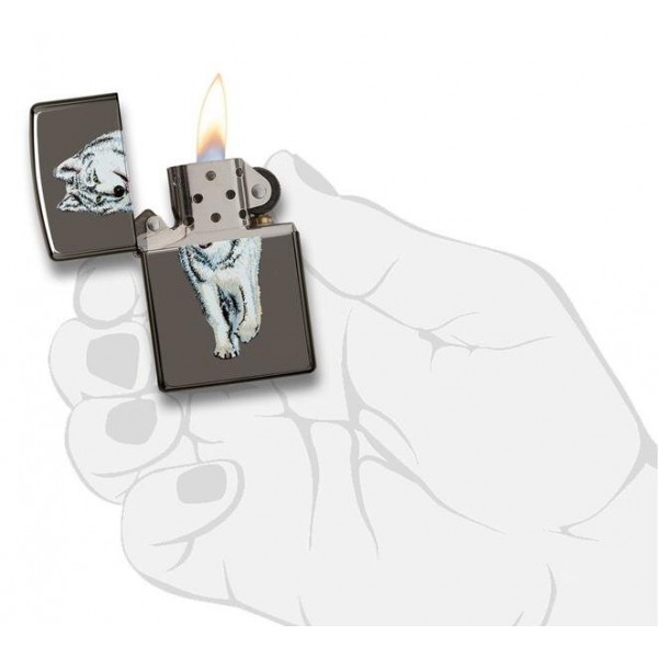 Запальничка Zippo 150 Wolf Black Ice 769