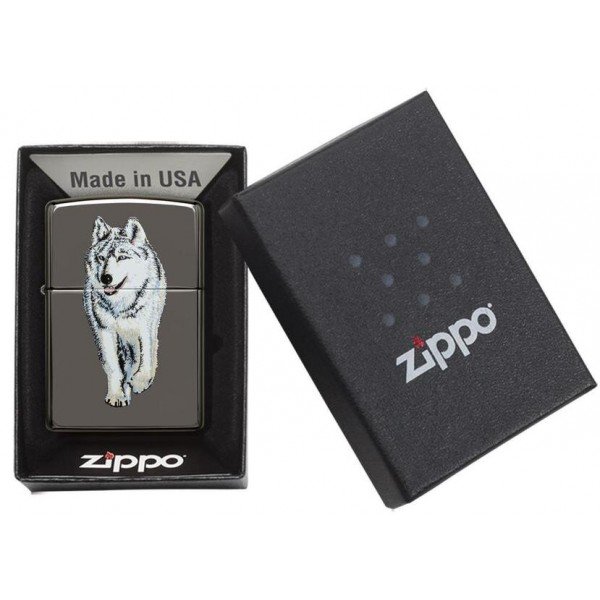 Запальничка Zippo 150 Wolf Black Ice 769