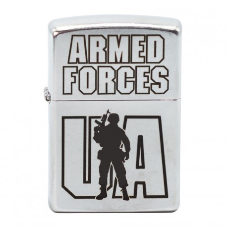 Запальничка Zippo Classics Аrmed Forces Street Chrome 205afu