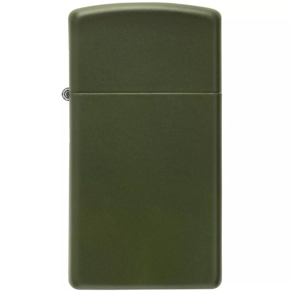 Запальничка бензинова вузька Zippo SlimⓇGreen Matte матовий зелений (1627)
